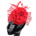 Small Saucer Sinamay Red Colour Mesh Fascinator On Headband Wedding Derby Ascot Races Ladies